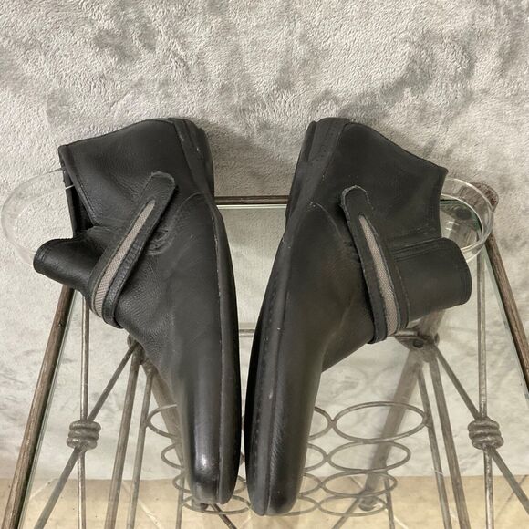 Velez Genuine Leather Booties woman’s 41/US size 10 Black hook/loop Futuristic - Picture 7 of 12
